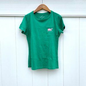 Women XS green Vineyard Vines tee - t-shirt EUC